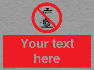 Custom prohibition Do not use for wet grinding